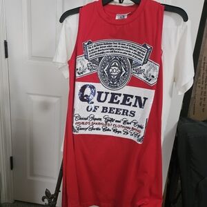 BRAND NEW QUEEN OF SPARKLES QOS BEER DRESS